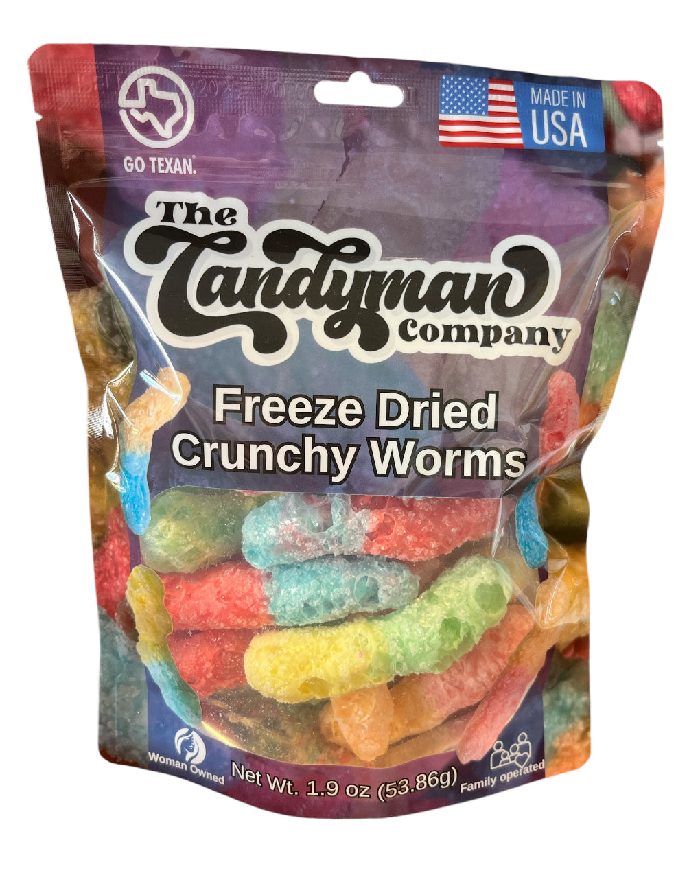 Freeze Dried Crunchy Sour Worms