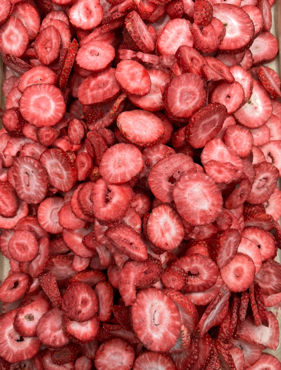 Freeze dried organic strawberries