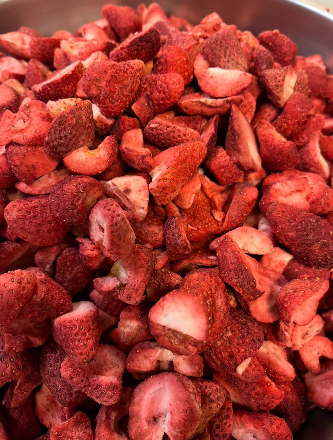 Freeze dried organic strawberries