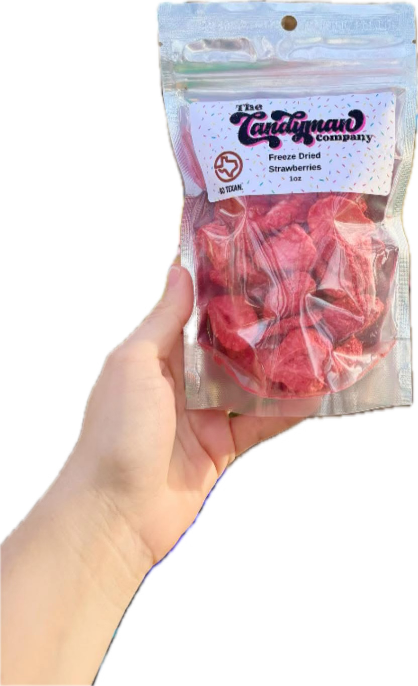 Freeze dried organic strawberries